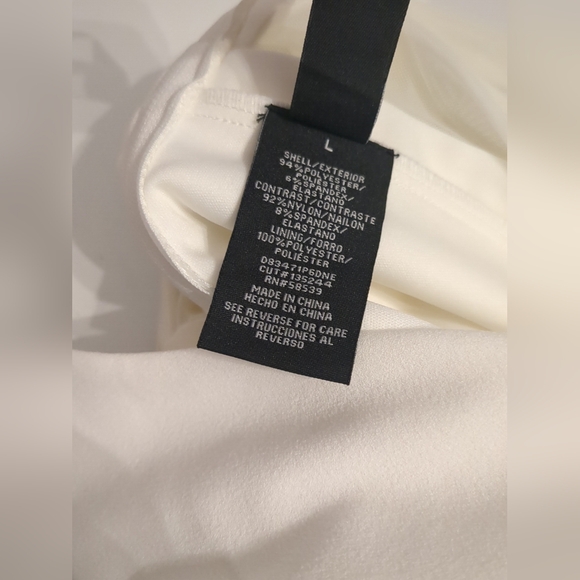 WINDSOR WOMEN'S SLEEVELESS BODYCON IVORY DRESS SIZE LARGE - Picture 8 of 8